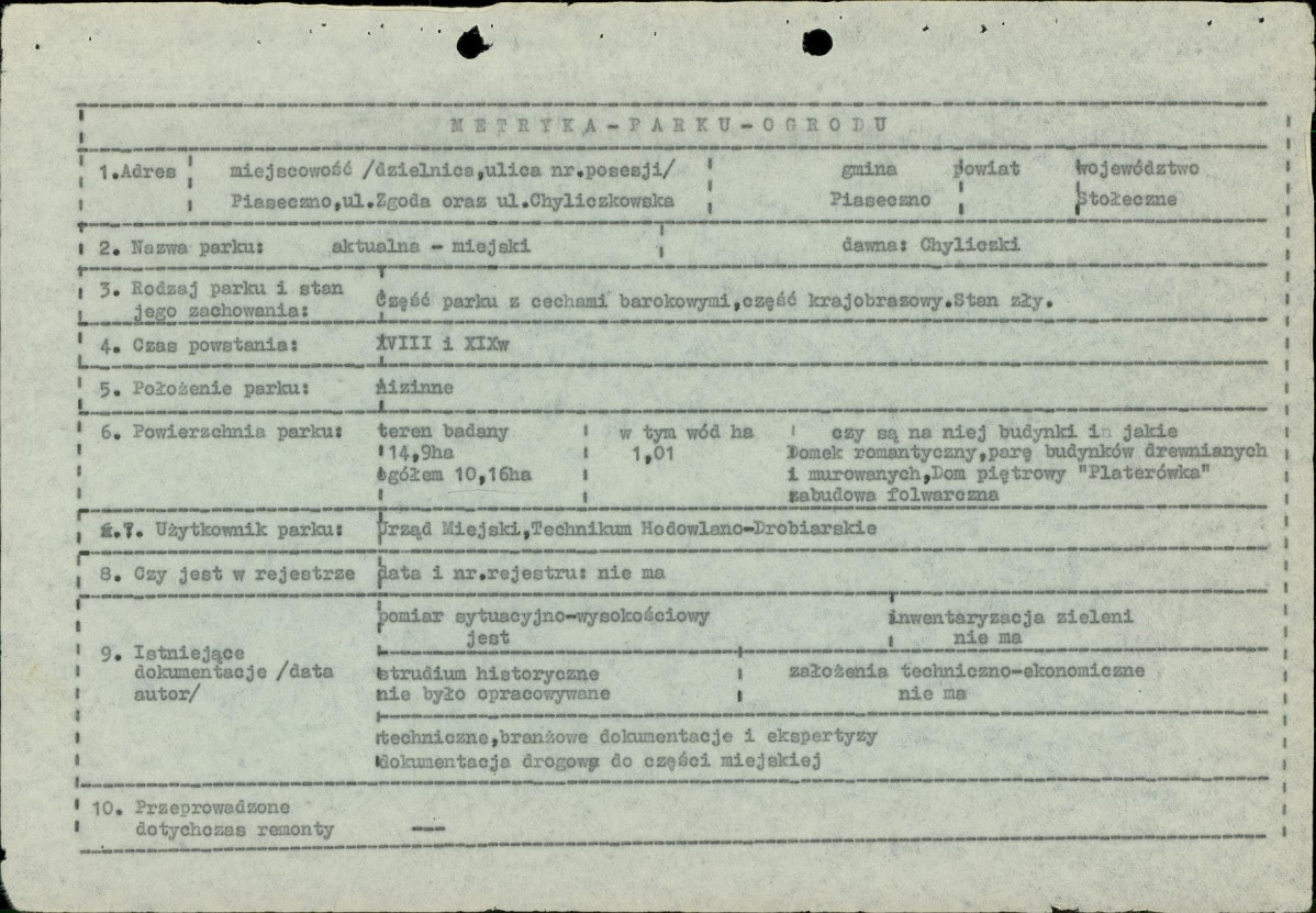 Ewidencja parkowa, skan nr 4
