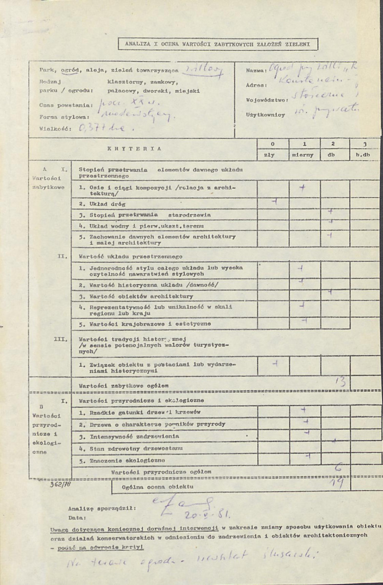 Ewidencja parkowa, skan nr 3