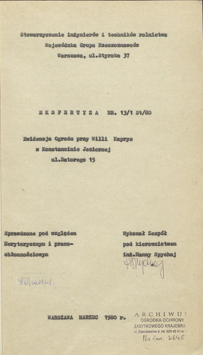 Ewidencja parkowa, skan nr 4