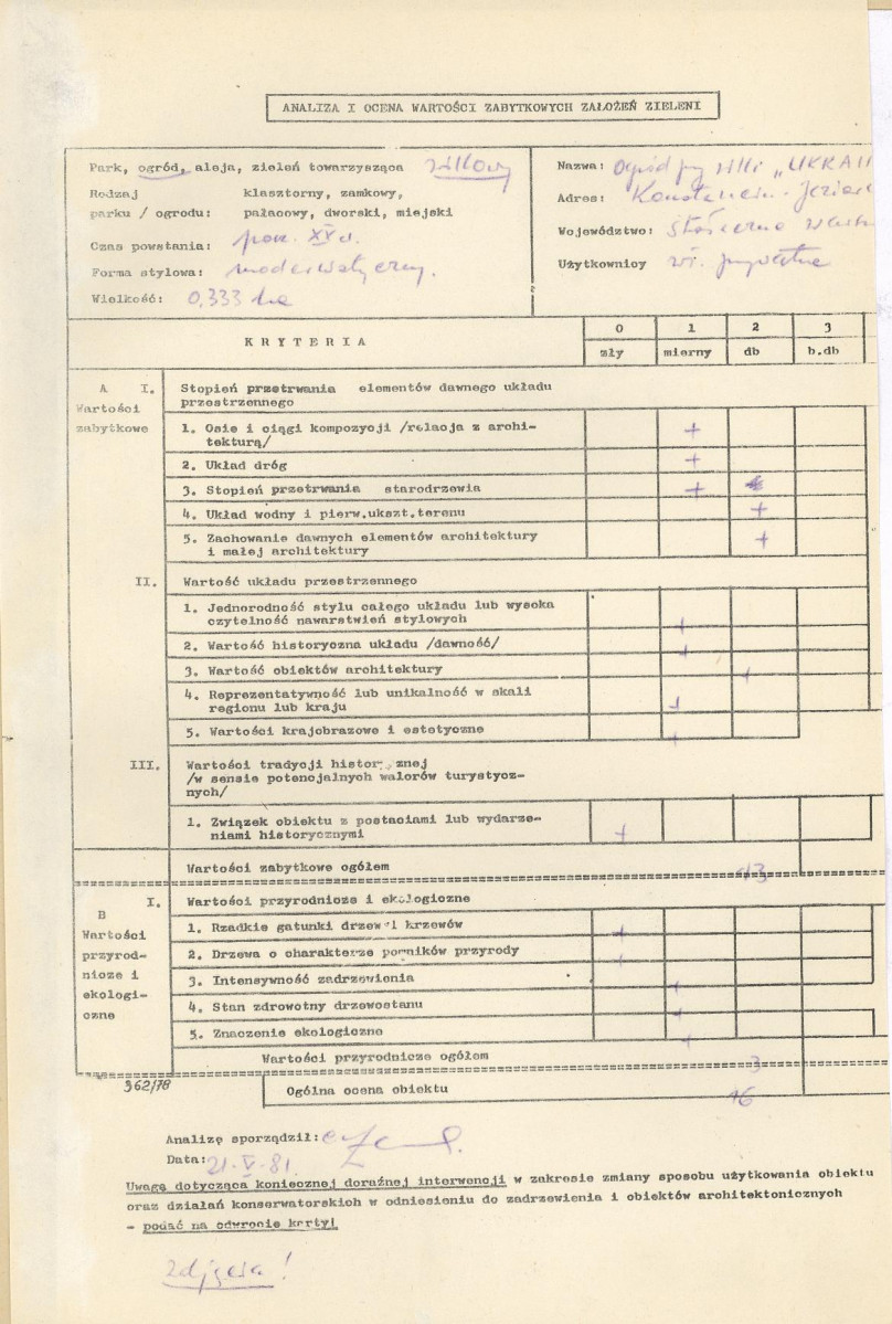 Ewidencja parkowa, skan nr 3