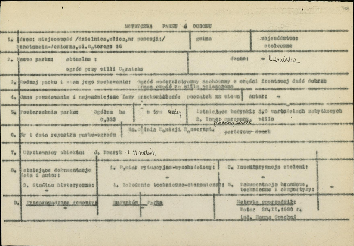 Ewidencja parkowa, skan nr 7