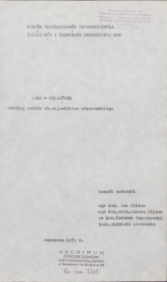 EP - Ewidencja parkowa, skan nr 4