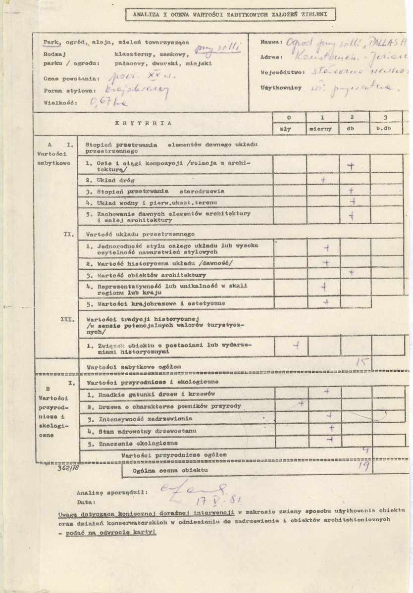 Ewidencja parkowa, skan nr 3