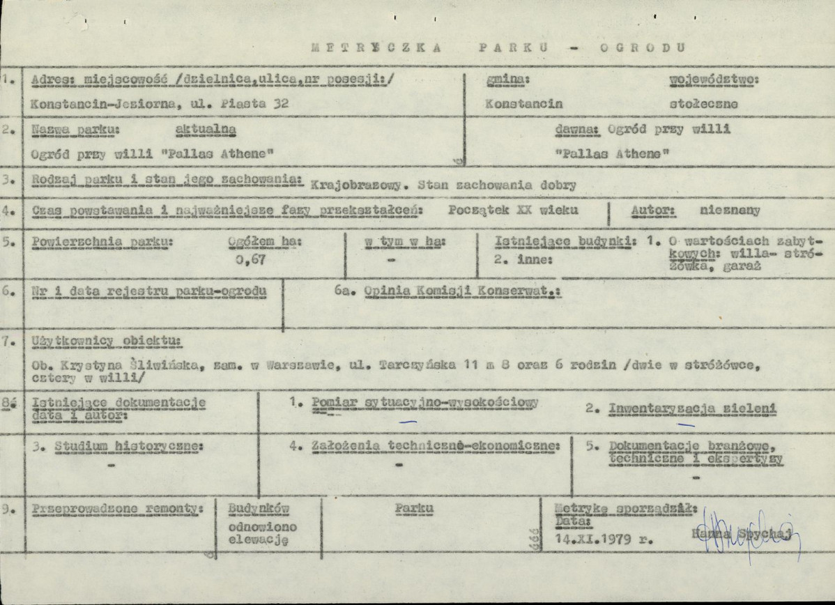 Ewidencja parkowa, skan nr 6
