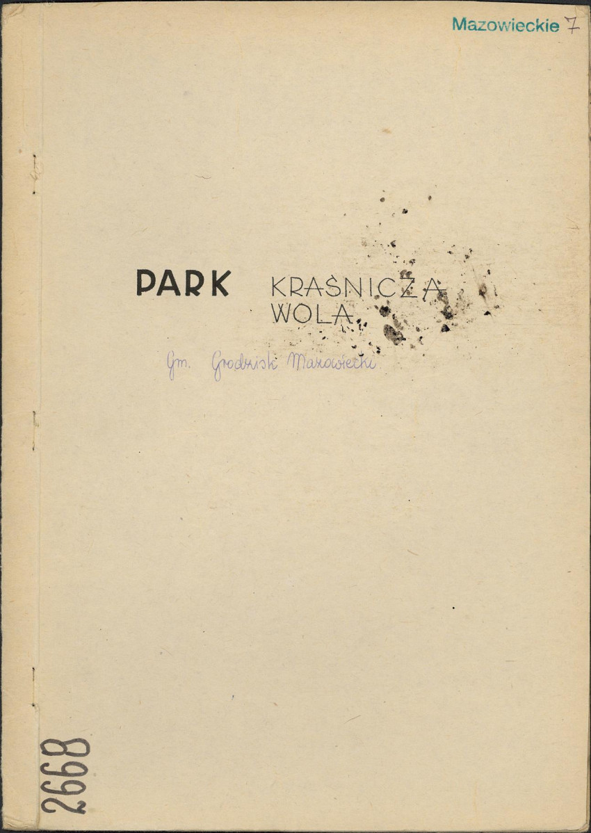 EP - Ewidencja parkowa, skan nr 1