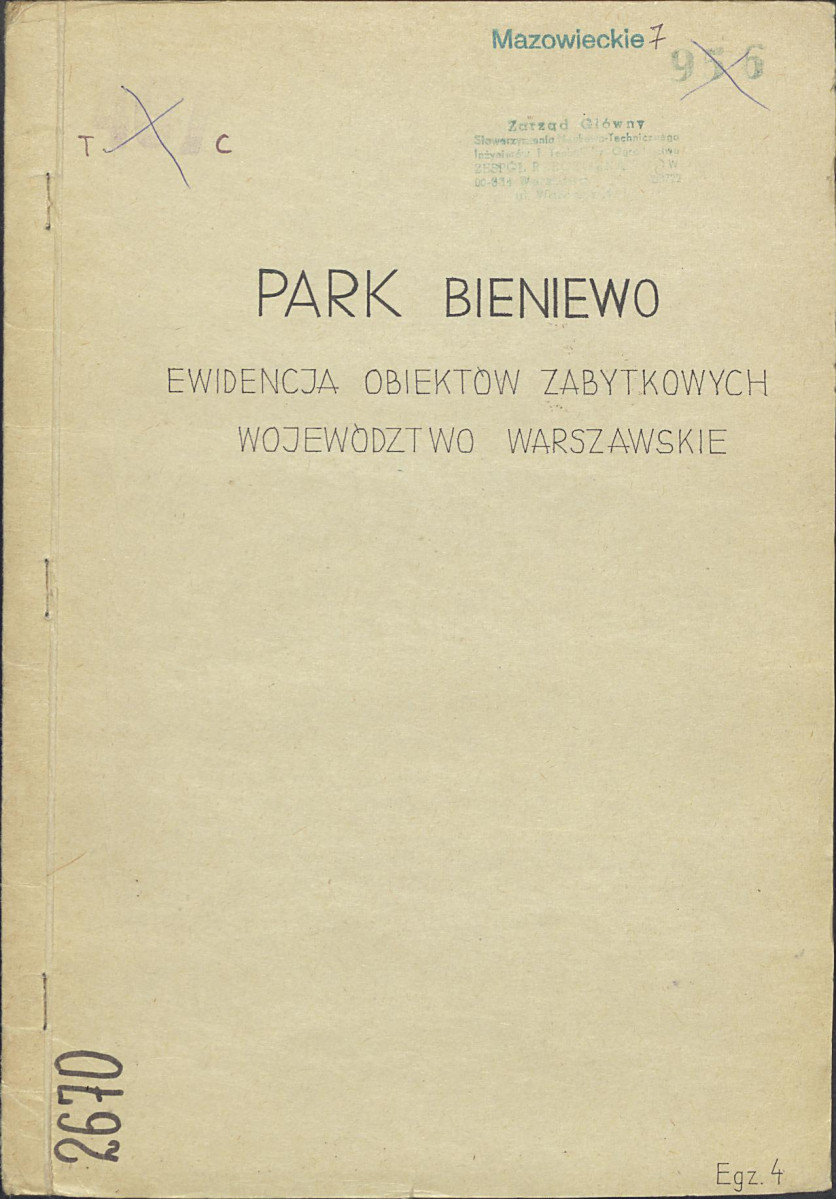 Ewidencja parkowa, skan nr 1