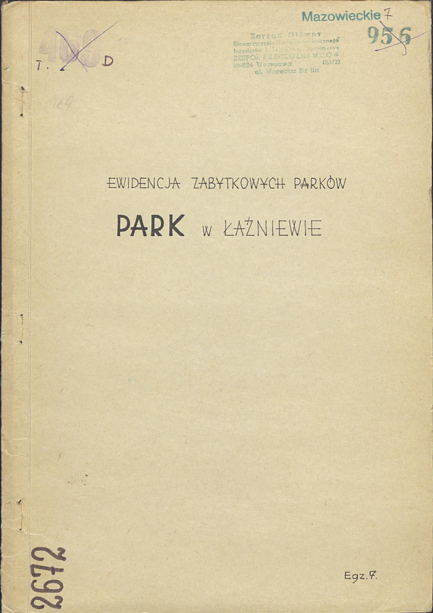 Ewidencja parkowa, skan nr 1