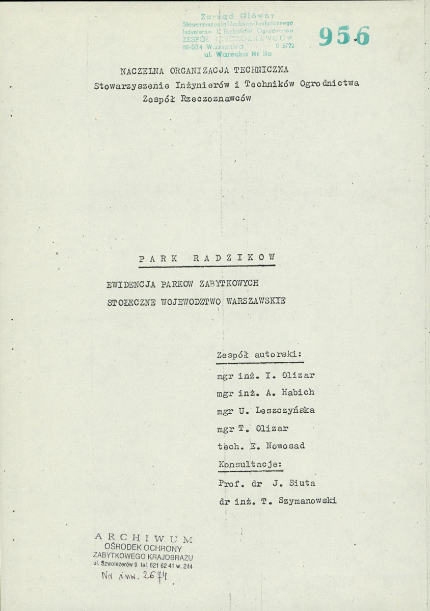 Ewidencja parkowa, skan nr 3