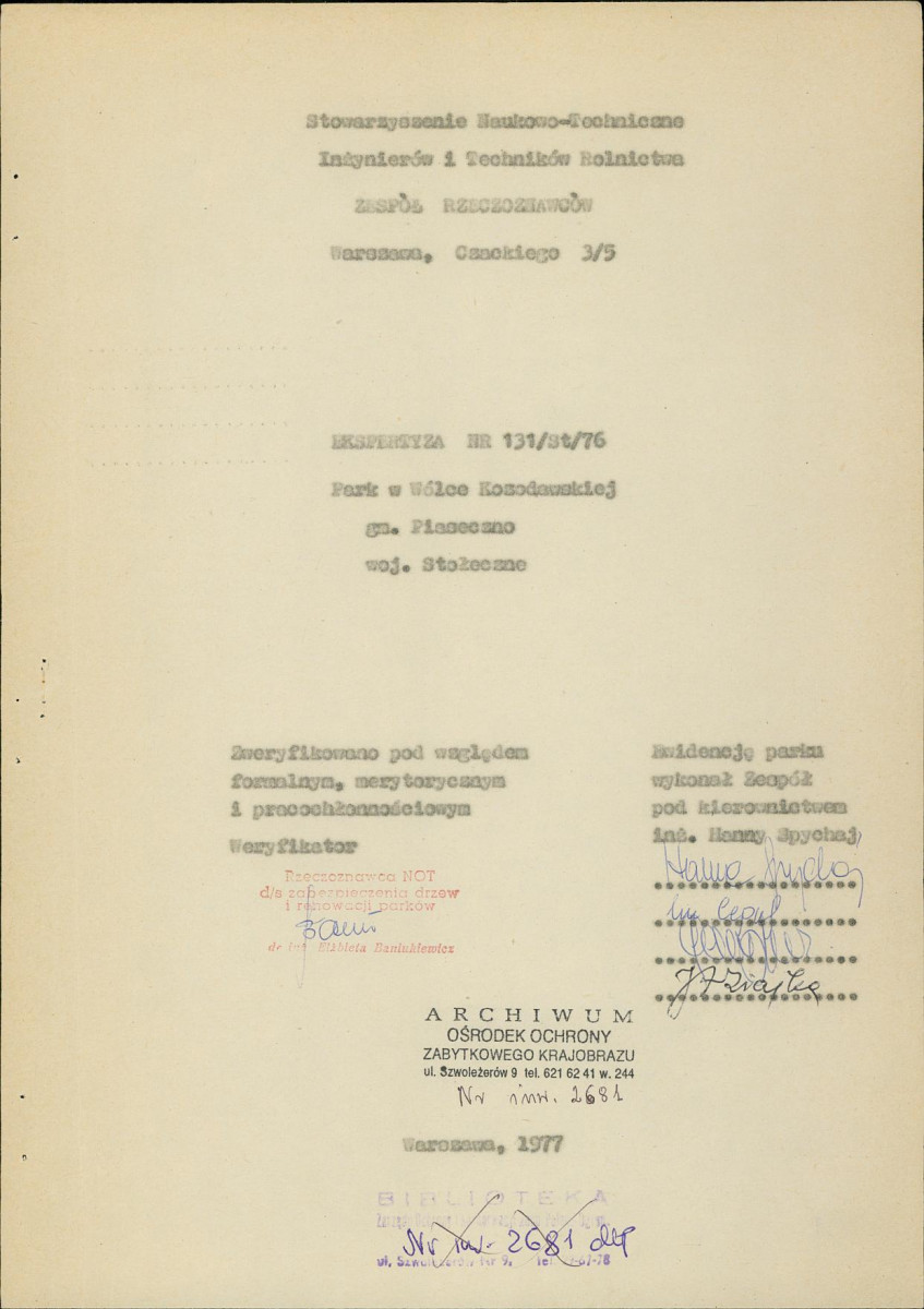 Ewidencja parkowa, skan nr 3