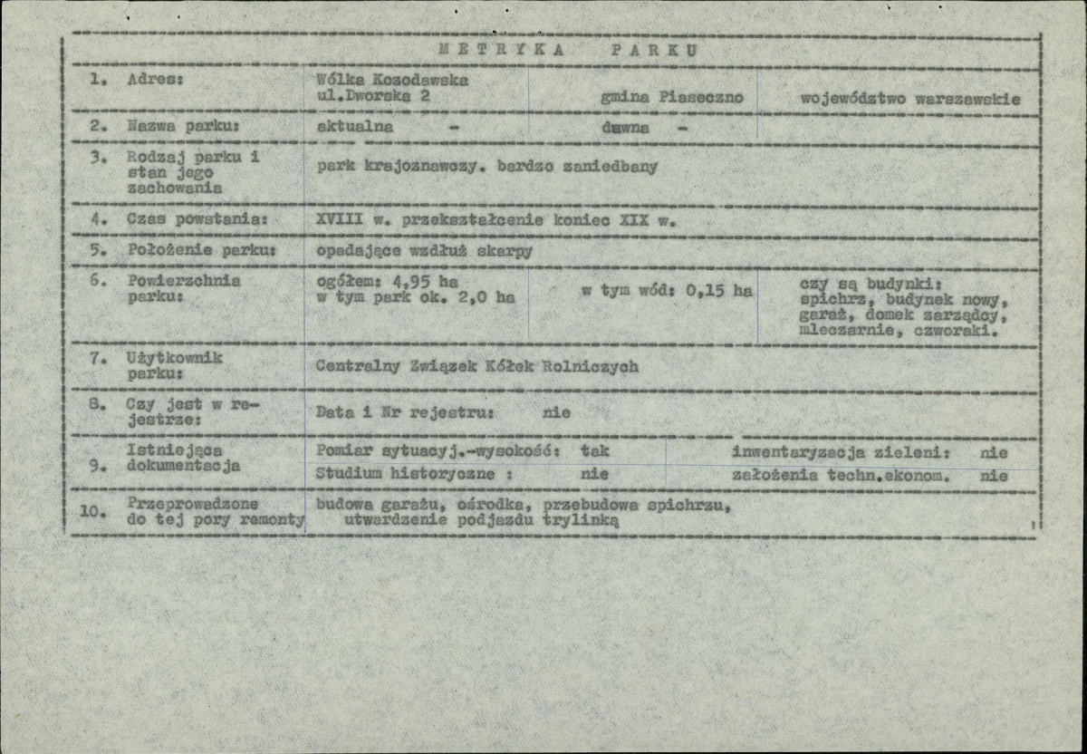 Ewidencja parkowa, skan nr 5