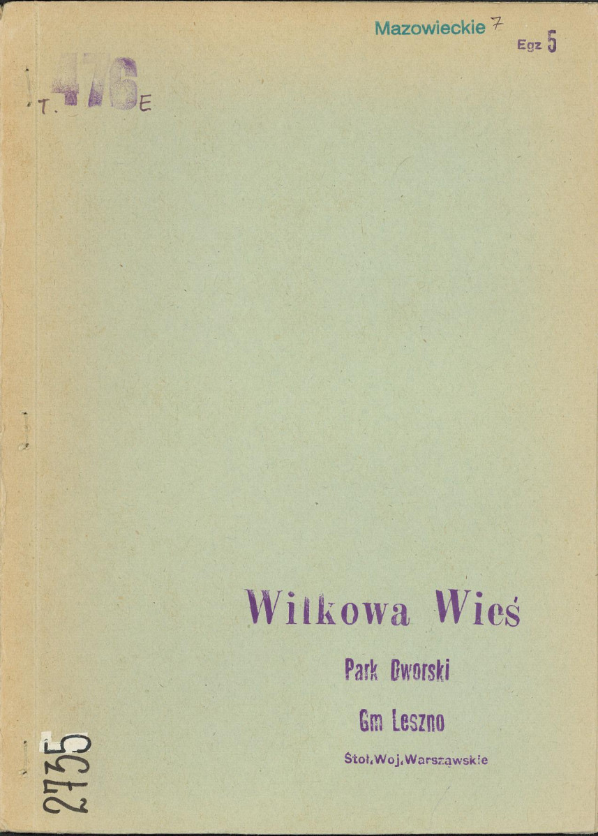 Ewidencja parkowa, skan nr 1