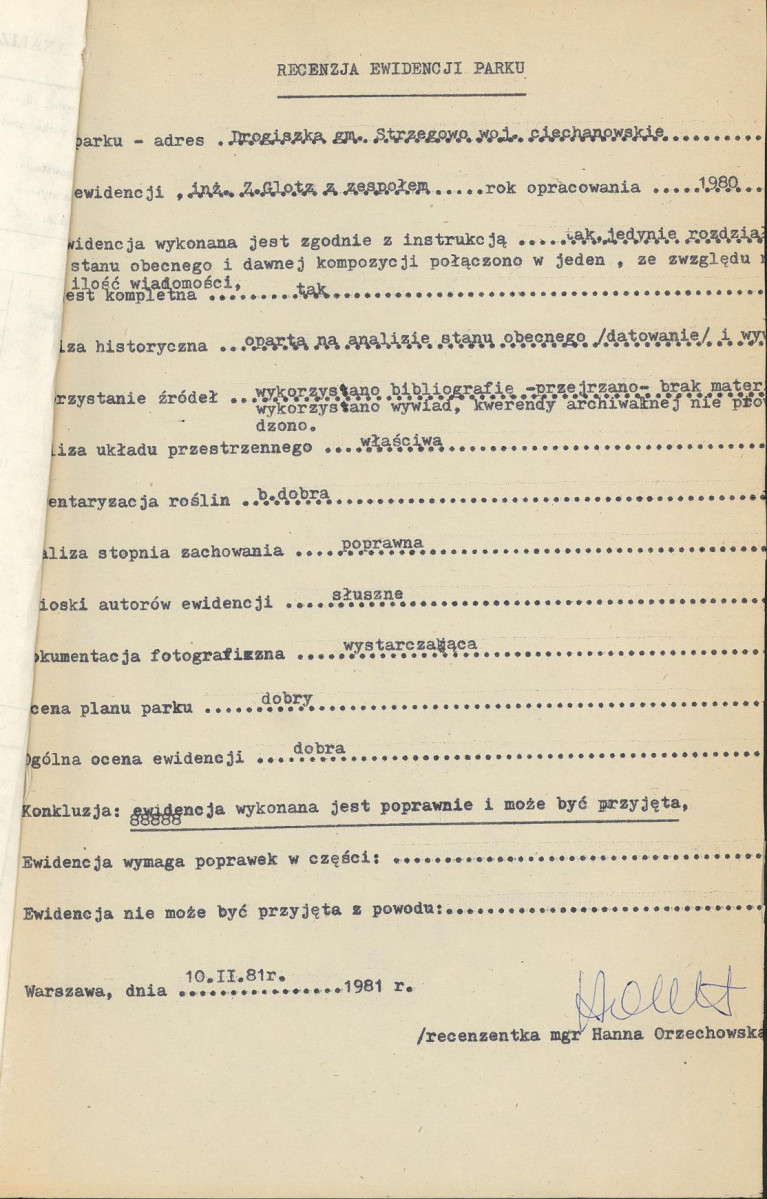 Ewidencja parkowa, skan nr 4