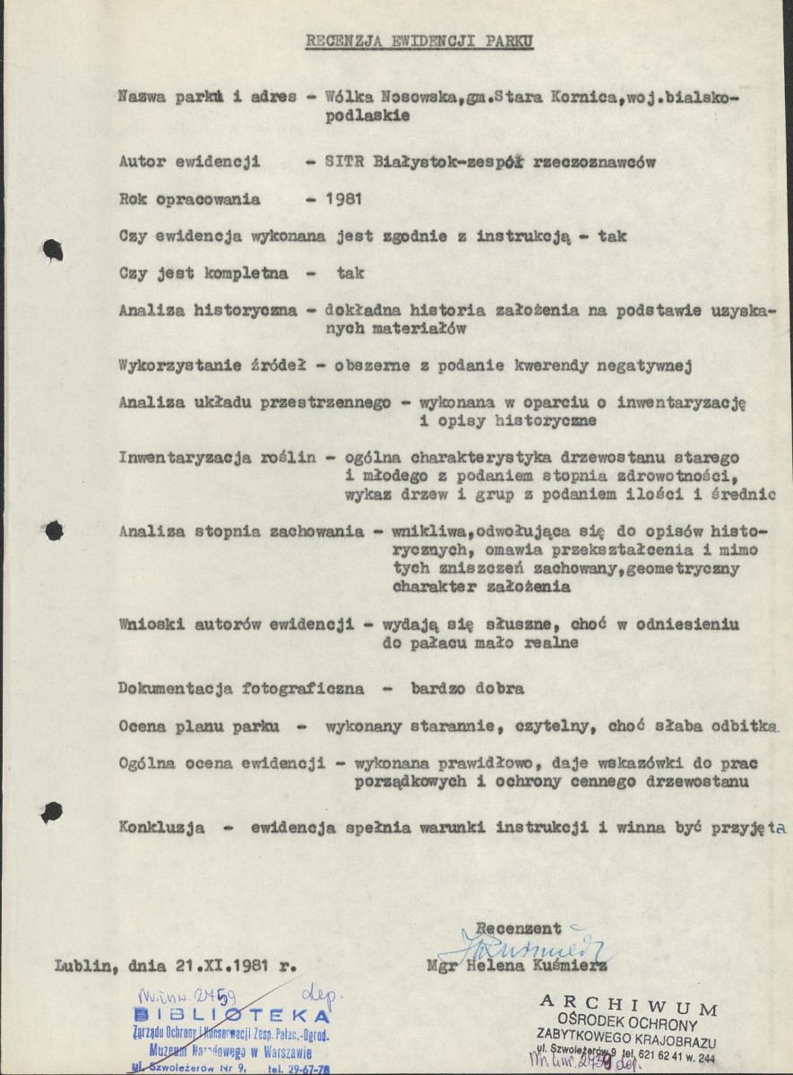 Ewidencja parkowa, skan nr 3
