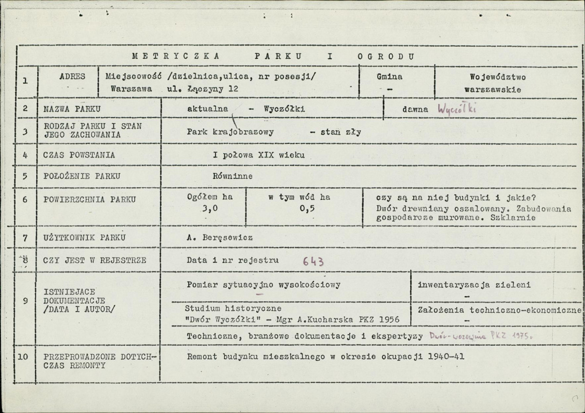 Ewidencja parkowa, skan nr 5