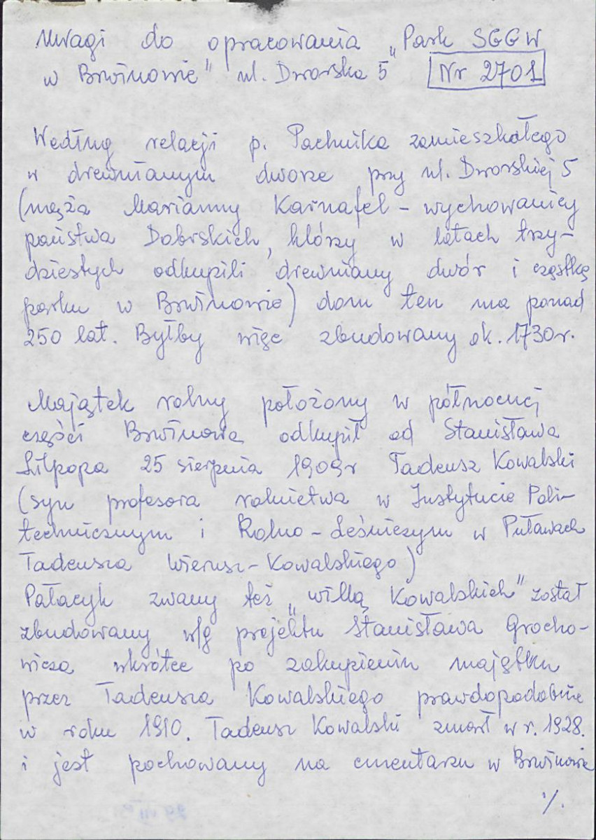 Ewidencja parkowa, skan nr 3