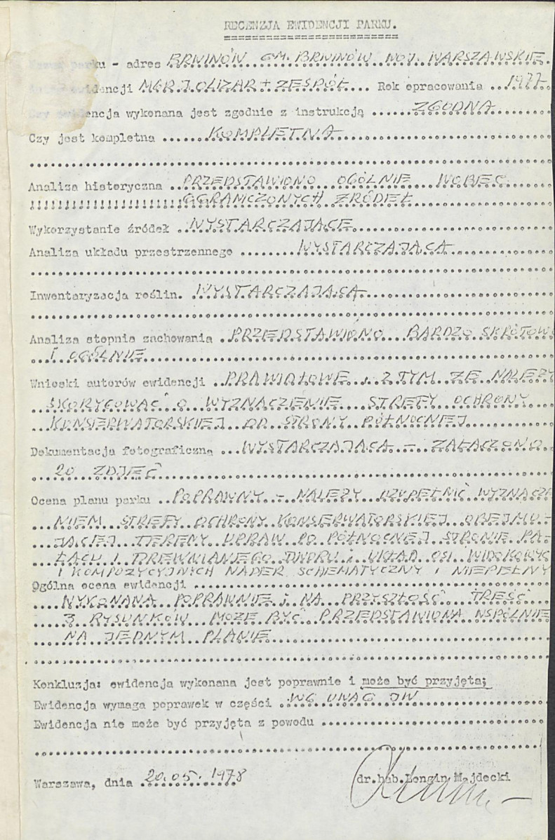 Ewidencja parkowa, skan nr 6