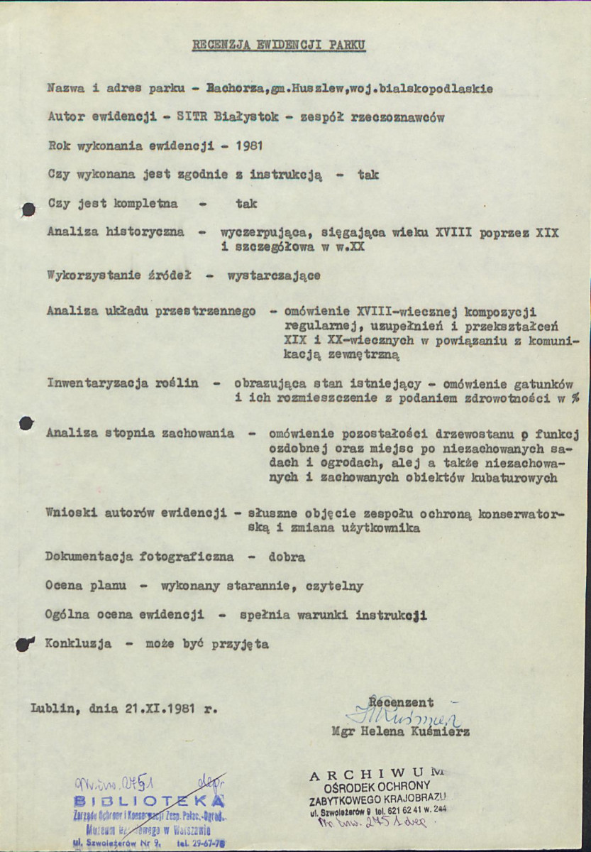EP - Ewidencja parkowa, skan nr 3