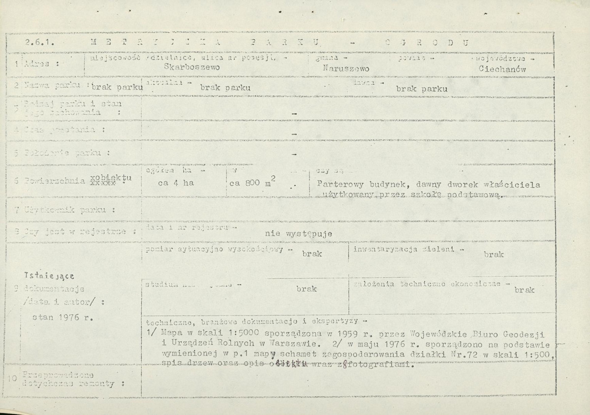 Ewidencja parkowa, skan nr 5