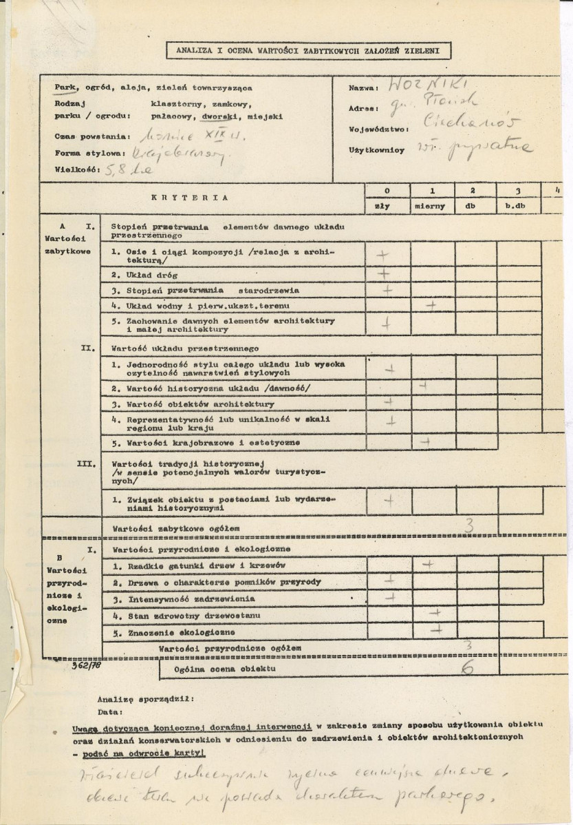Ewidencja parkowa, skan nr 4