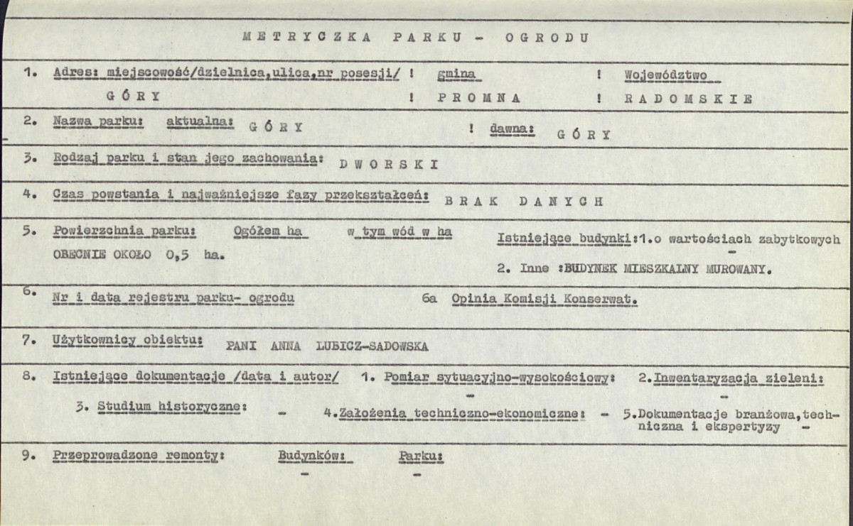 EP - Ewidencja parkowa, skan nr 7