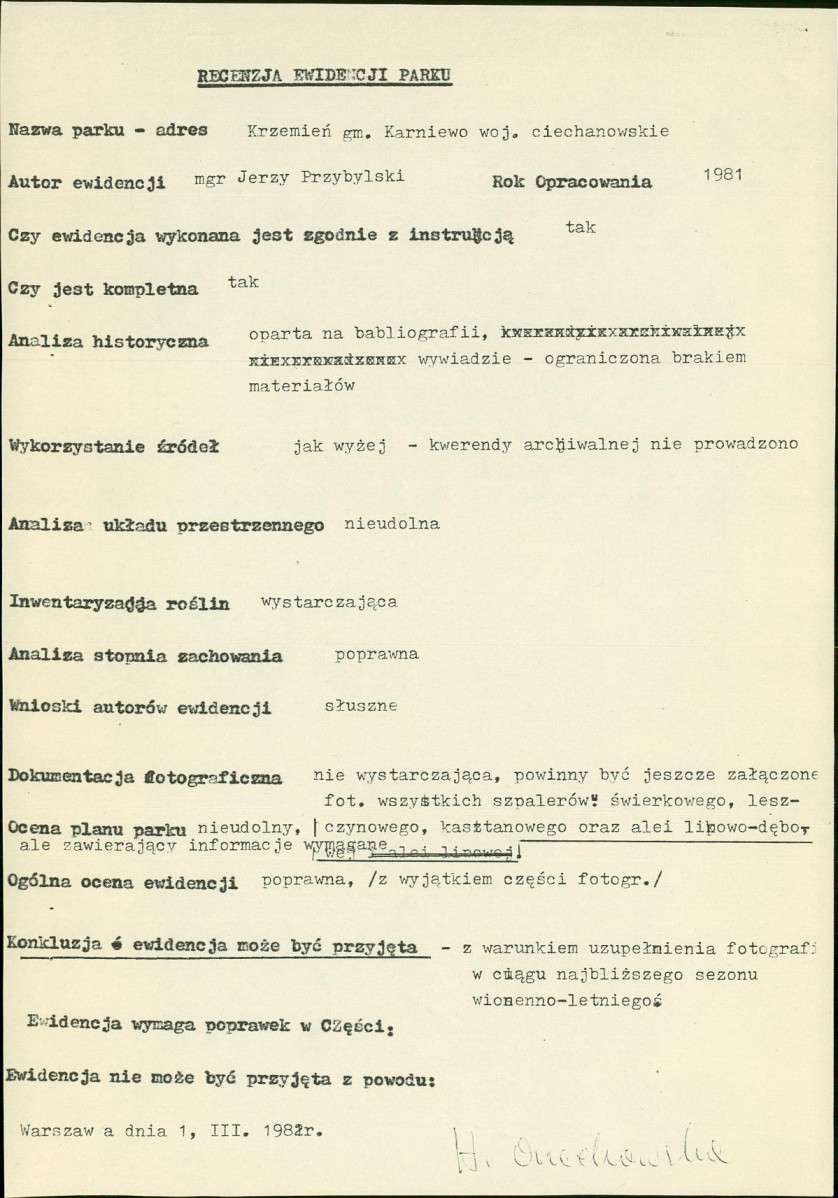 Ewidencja parkowa, skan nr 19