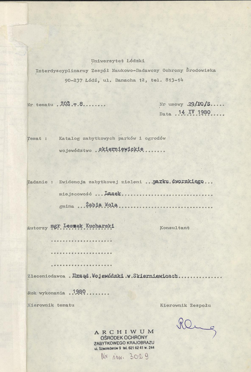 Ewidencja parkowa, skan nr 4