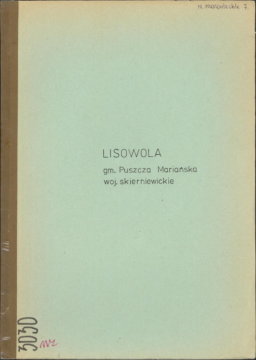 EP - Ewidencja parkowa, skan nr 1
