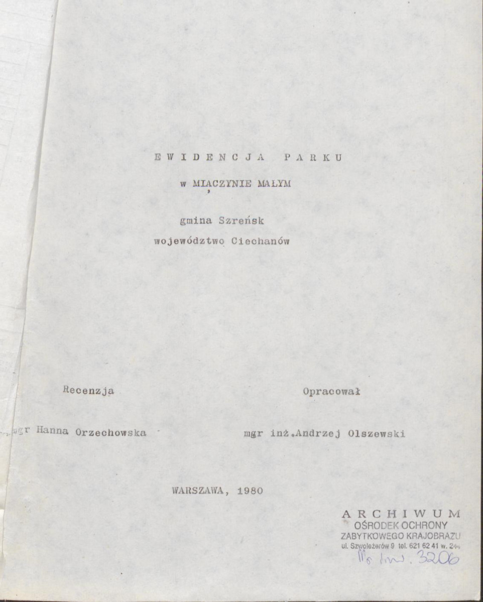 Ewidencja parkowa, skan nr 5