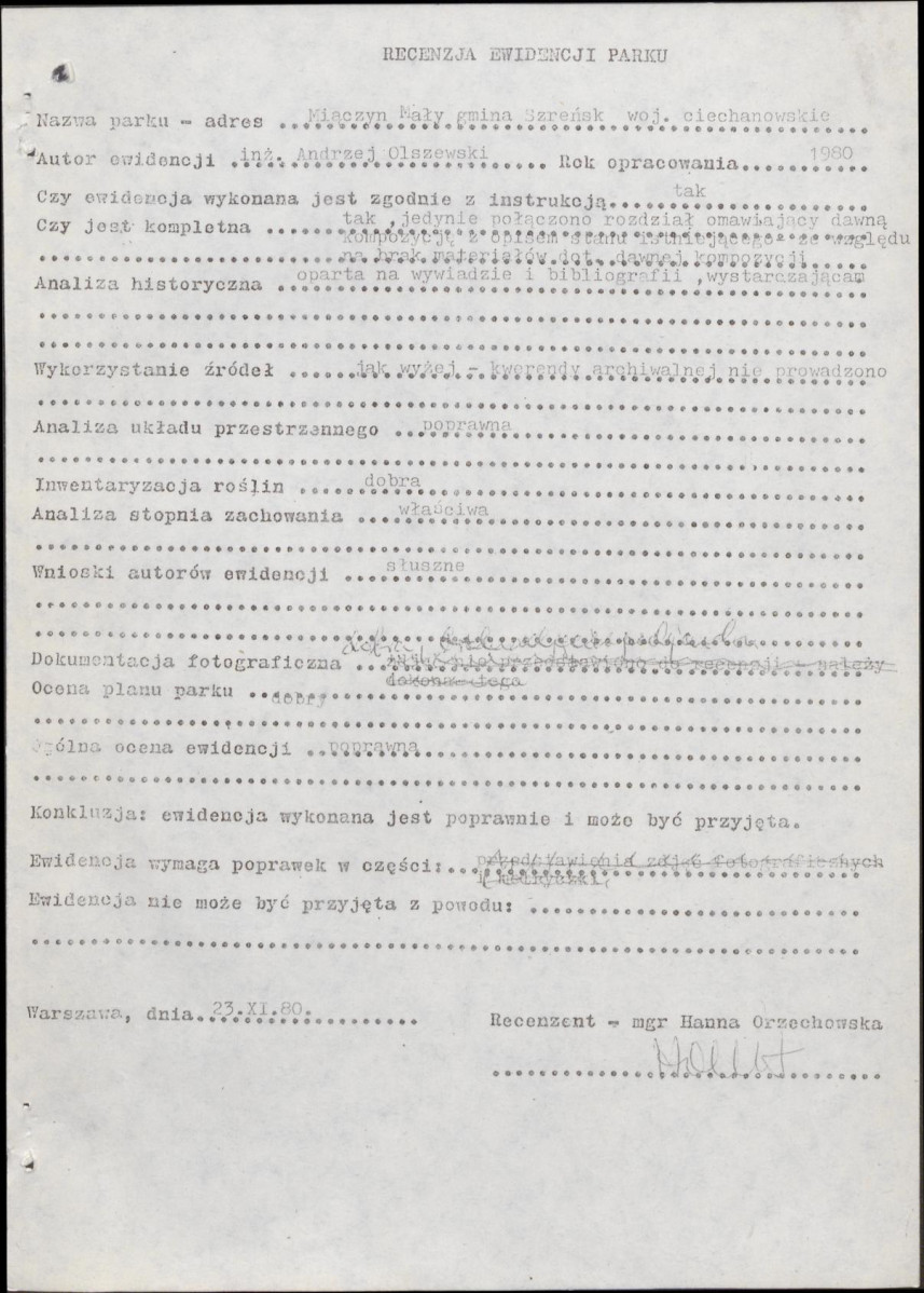 Ewidencja parkowa, skan nr 6