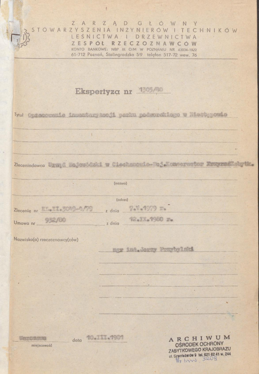 EP - Ewidencja parkowa, skan nr 5