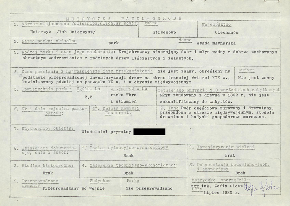 Ewidencja parkowa, skan nr 7