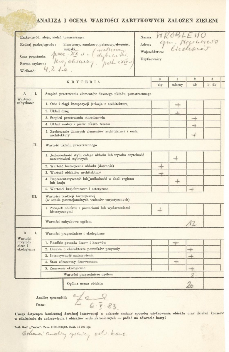 Ewidencja parkowa, skan nr 3