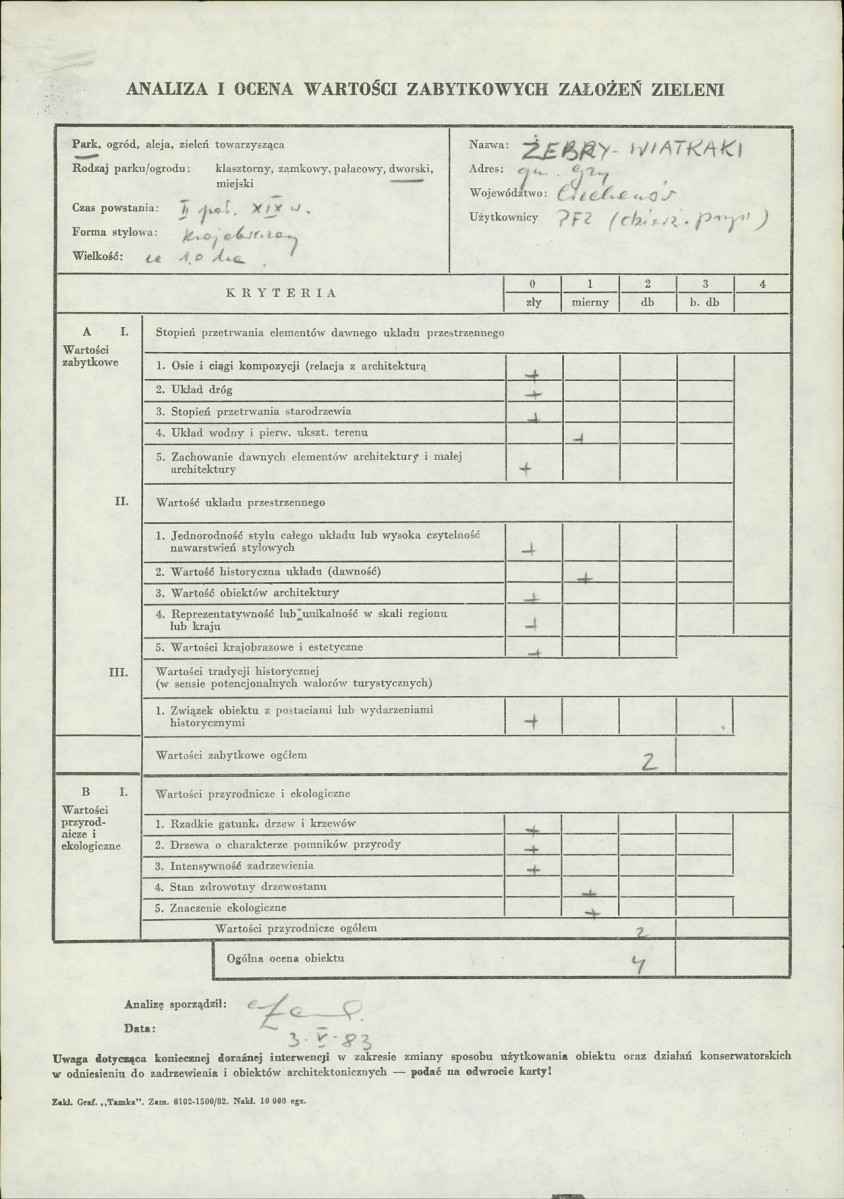 EP - Ewidencja parkowa, skan nr 3