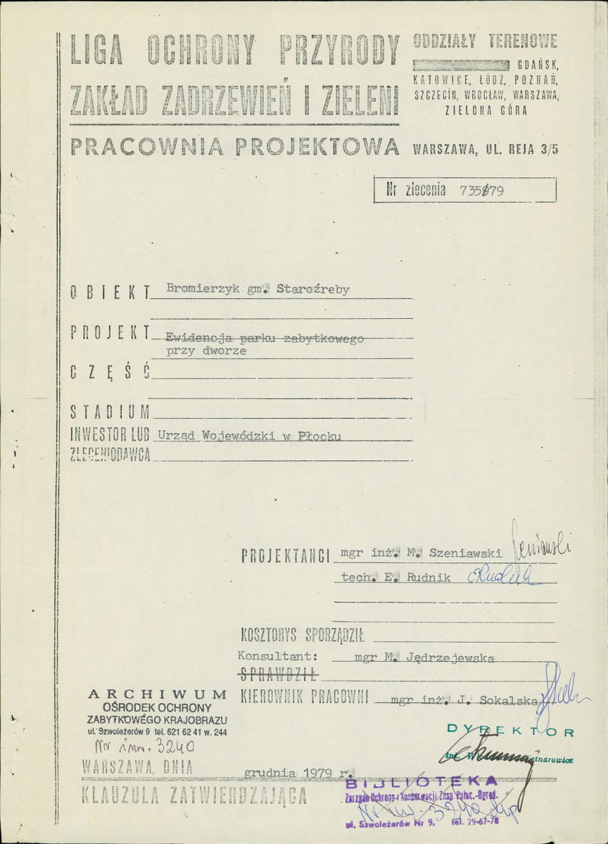 Ewidencja parkowa, skan nr 3
