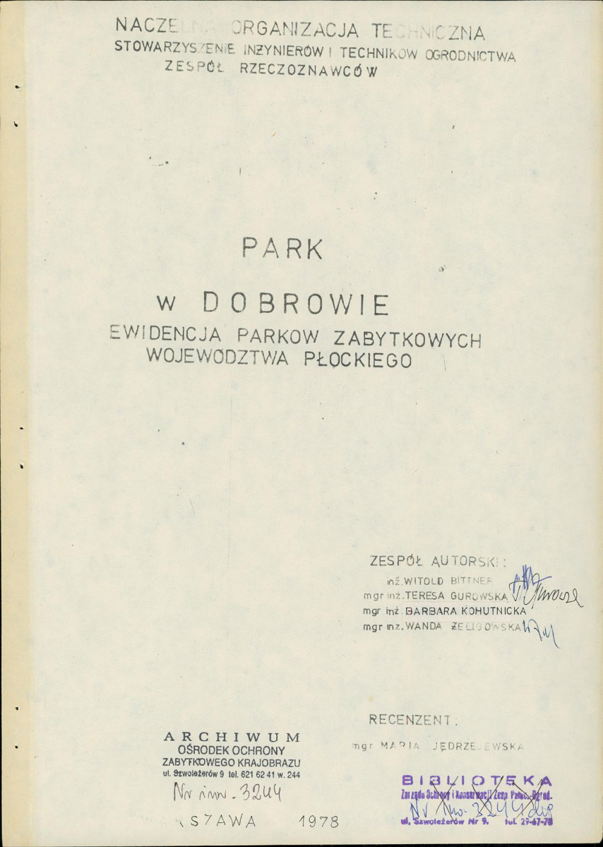 Ewidencja parkowa, skan nr 5