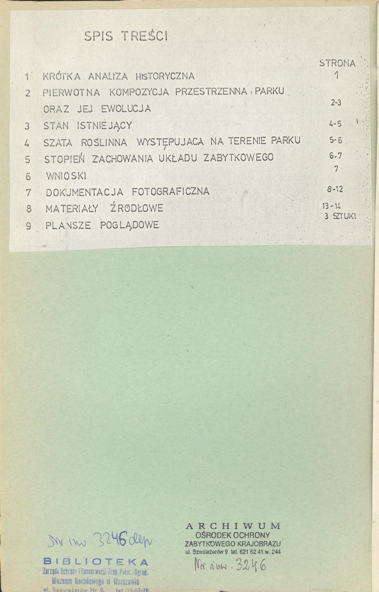 Ewidencja parkowa, skan nr 2