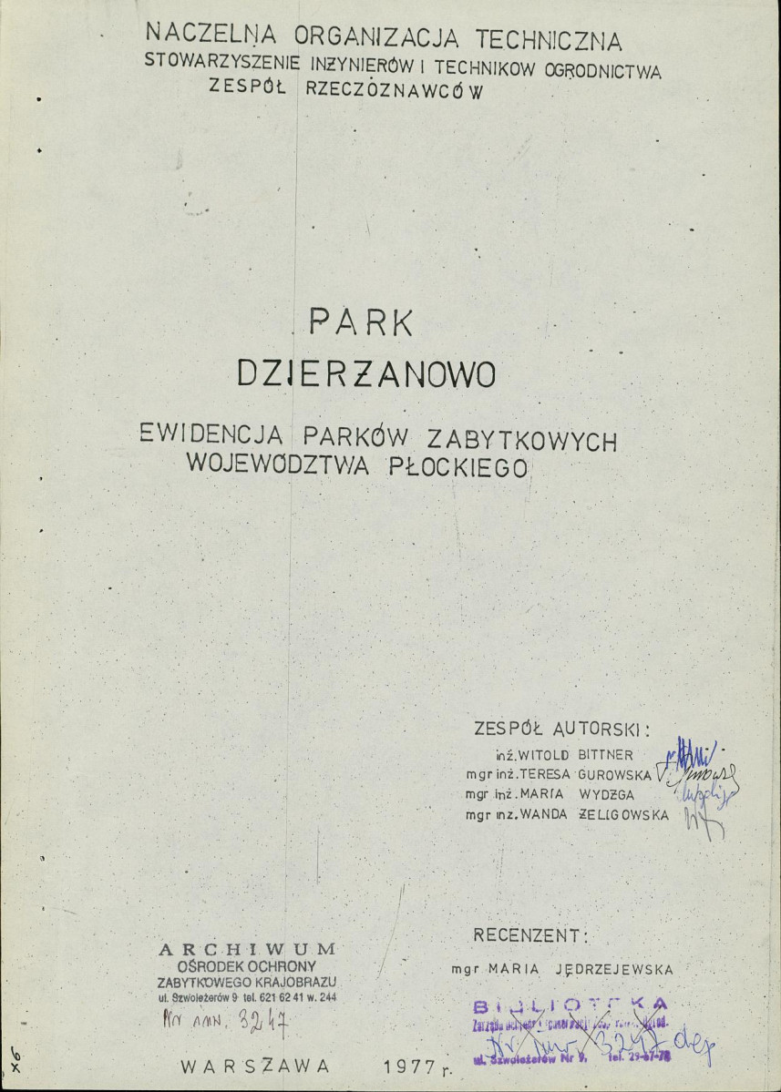 Ewidencja parkowa, skan nr 5