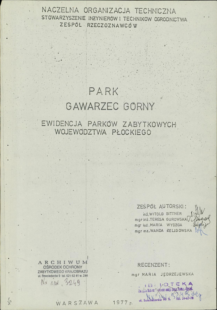 Ewidencja parkowa, skan nr 6