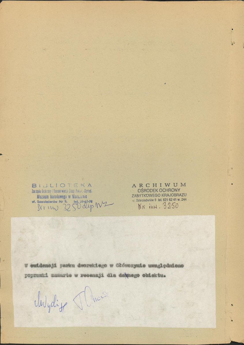 Ewidencja parkowa, skan nr 2