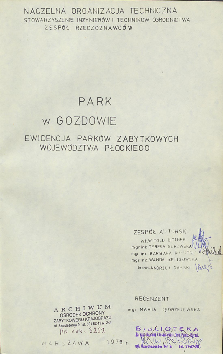 Ewidencja parkowa, skan nr 5