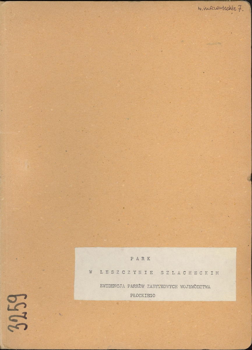 Ewidencja parkowa, skan nr 1