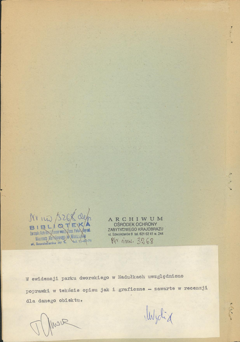 Ewidencja parkowa, skan nr 2