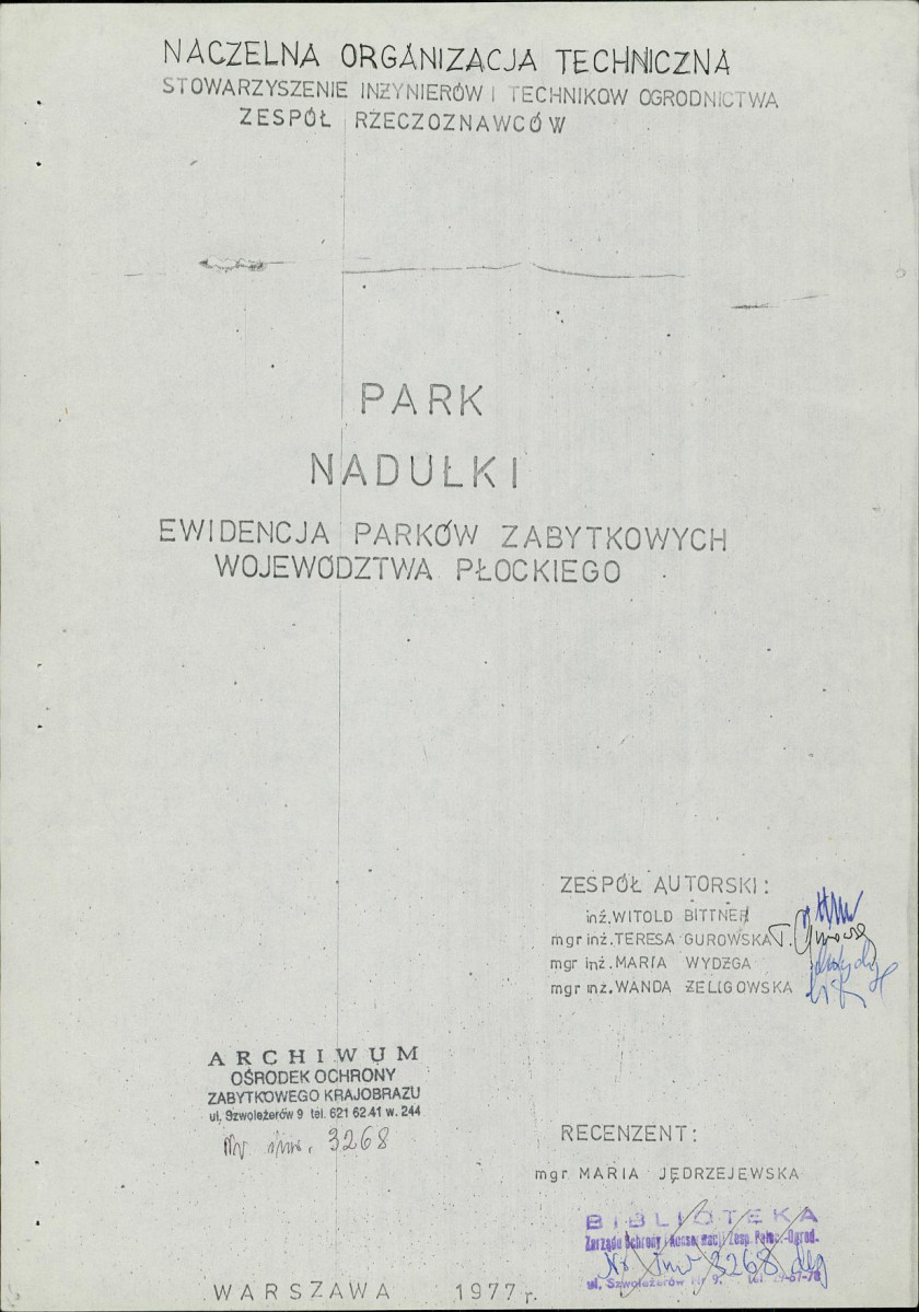 Ewidencja parkowa, skan nr 5