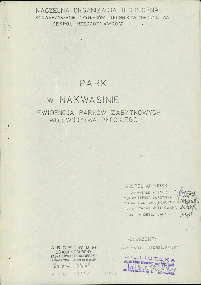 Ewidencja parkowa, skan nr 5