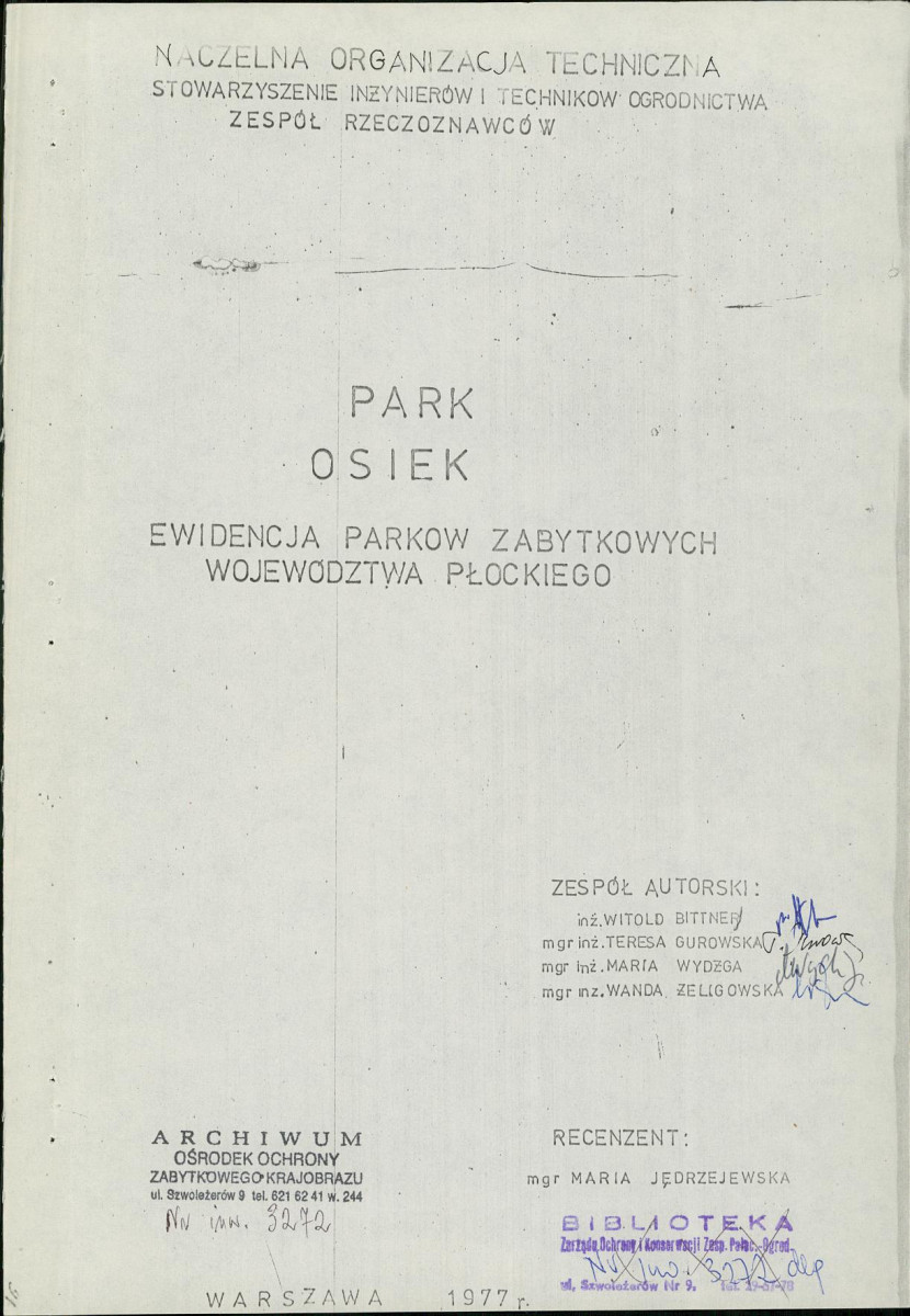 Ewidencja parkowa, skan nr 5