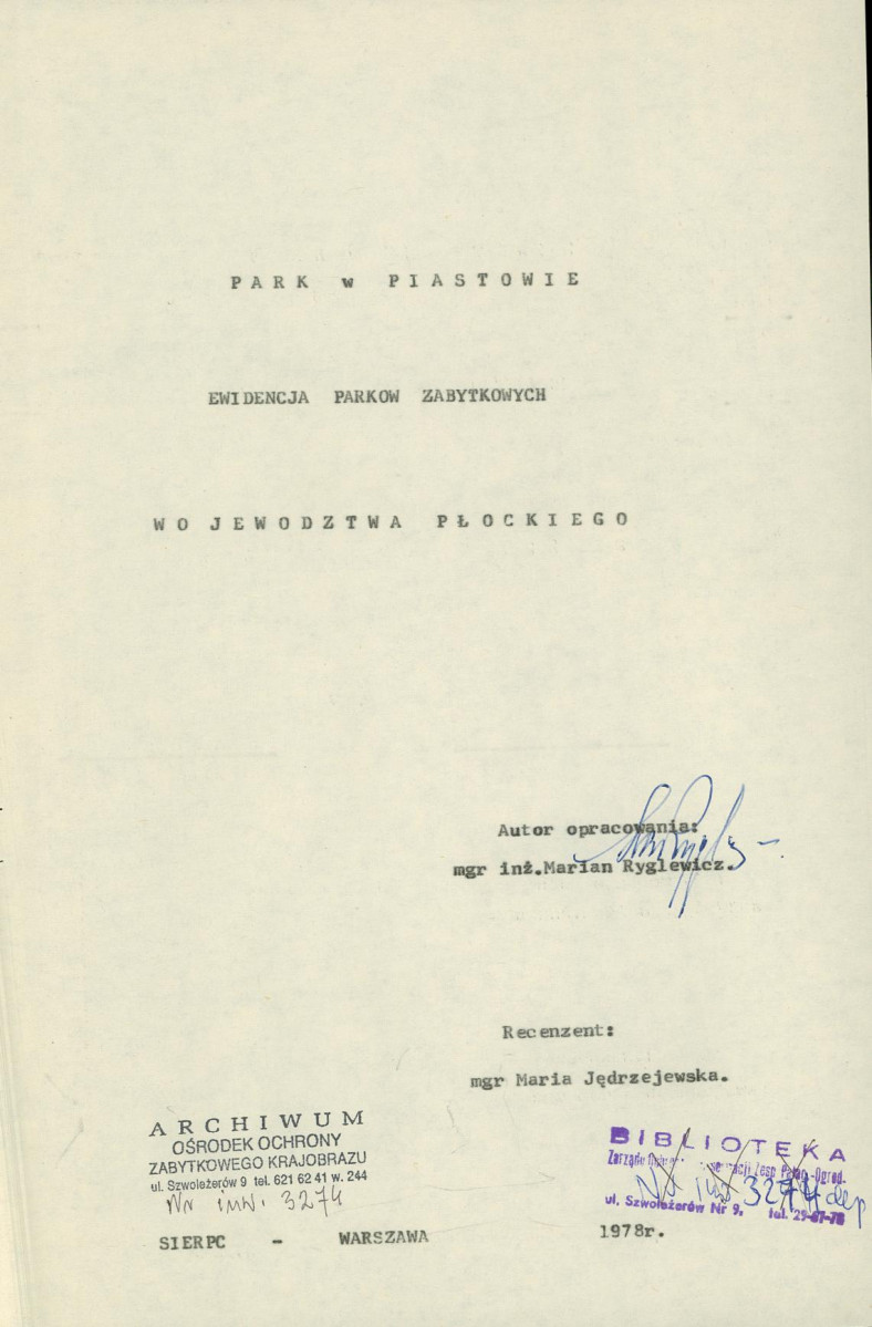 Ewidencja parkowa, skan nr 6
