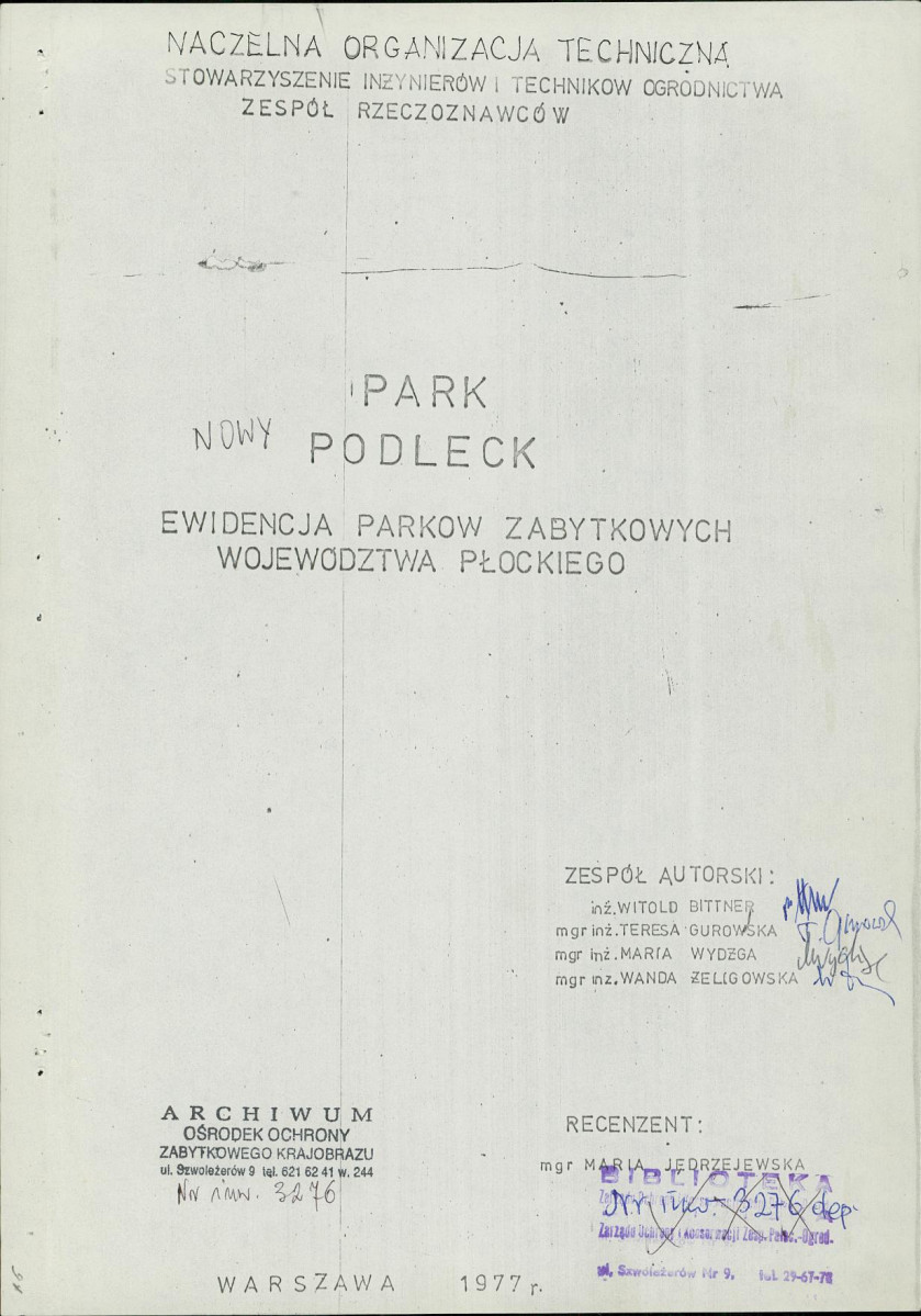 Ewidencja parkowa, skan nr 6