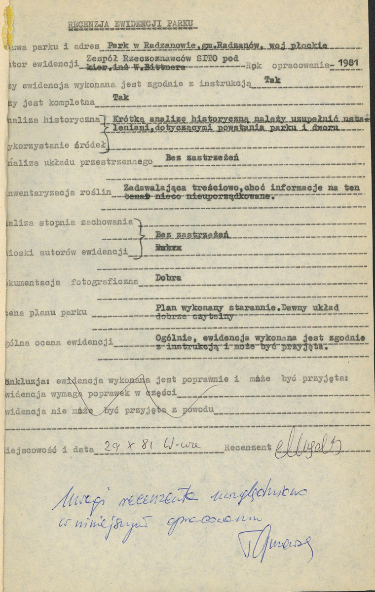 Ewidencja parkowa, skan nr 4