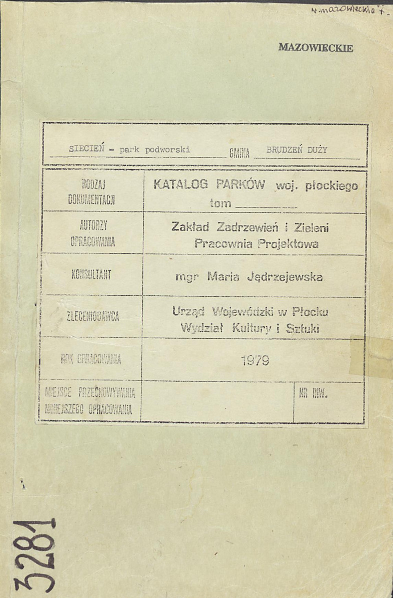 Ewidencja parkowa, skan nr 1