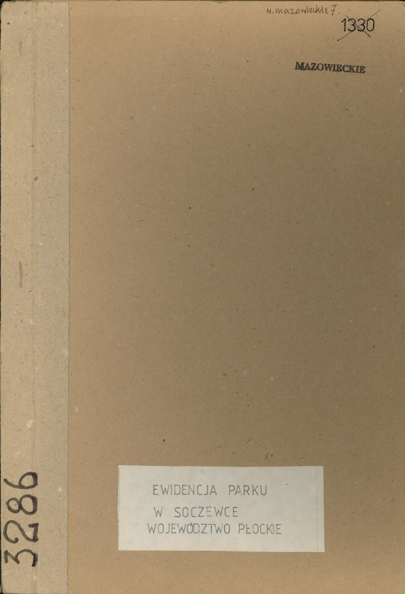 Ewidencja parkowa, skan nr 1
